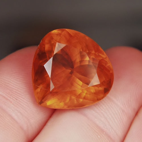 Natural Faceted Calcite — 22.75 ct, Namibia, Pear Cut