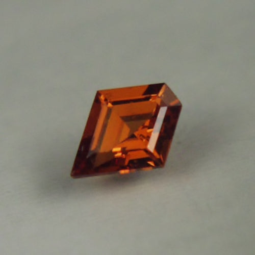 Tiny Treasure! Fancy Cut Natural Amber Orange Zircon Tanzania