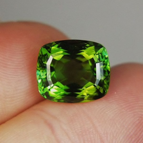 Fine Color & Bright! Dichroic Green Tourmaline Nigeria 7.71 ct