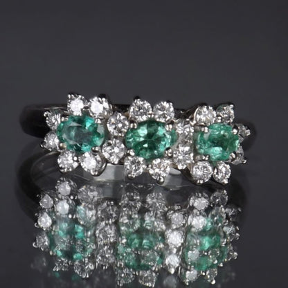 True Brazil Paraiba Tourmaline White Gold Diamond Ring GL