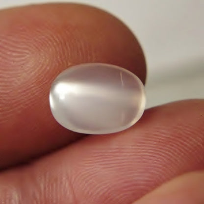 Natural Cats Eye White Moonstone Cabochon Sri Lanka 3.45 ct