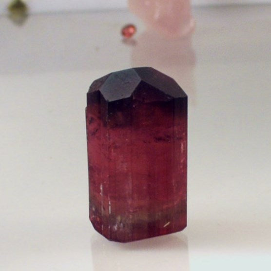 Collectors Tourmaline Crystal With Leopoldite Afghanistan GL