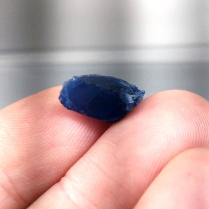 Ultra Rare! Royal Blue Afghanite Facet Rough 4.80 ct GL