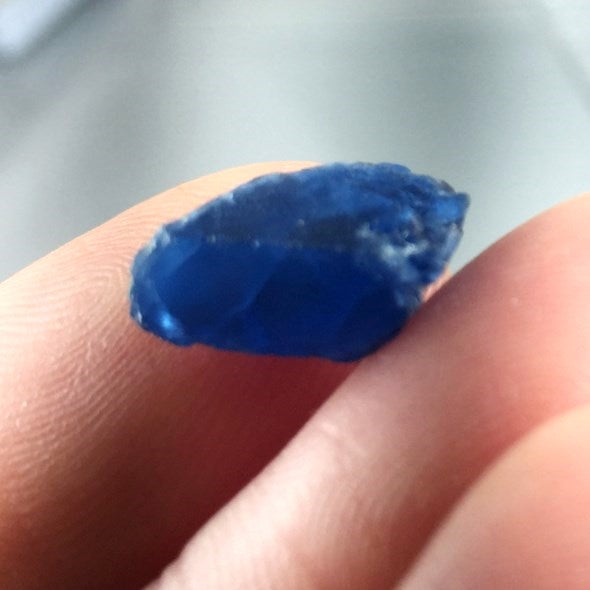 Ultra Rare! Royal Blue Afghanite Facet Rough 4.80 ct GL