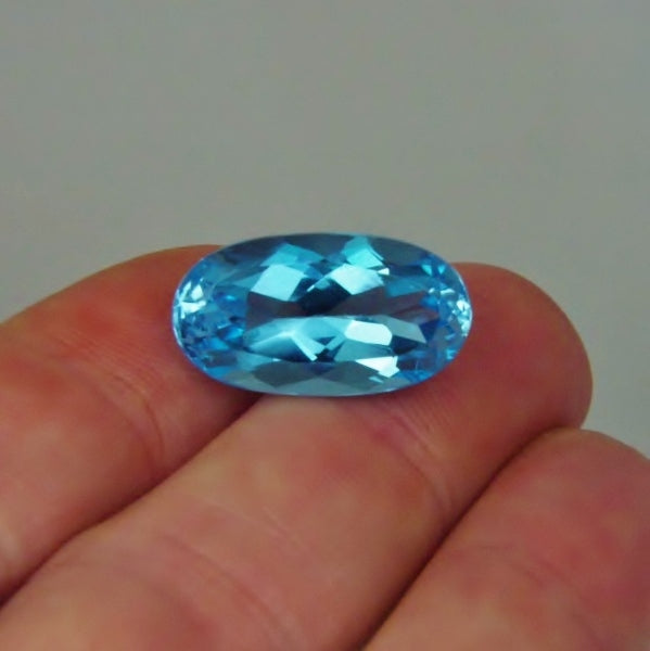 Fine Color! Swiss Blue Topaz Brazil 19.96 Carats