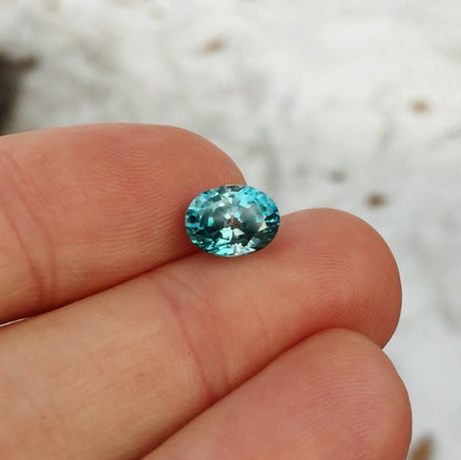 Bright & Pretty! Natural Blue Zircon Cambodia 4.10 ct