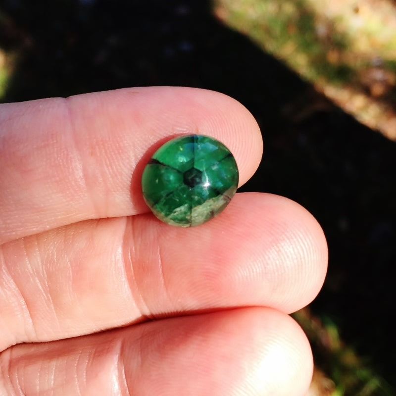 Rare! Big Natural Muzo Mine Colombia Trapiche Emerald 10.05 ct GL