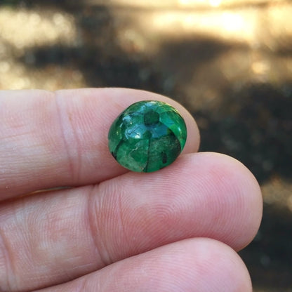 Rare! Big Natural Muzo Mine Colombia Trapiche Emerald 10.05 ct GL