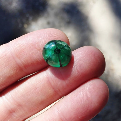 Rare! Big Natural Muzo Mine Colombia Trapiche Emerald 10.05 ct GL