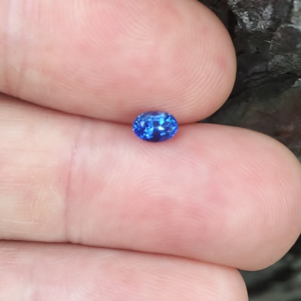 Tiny Treasure! Natural Royal Blue Ceylon Sapphire 0.47 ct