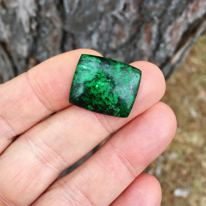 Big & Fine Color! Natural Burmese Mawsitsit Jade 20.21 ct