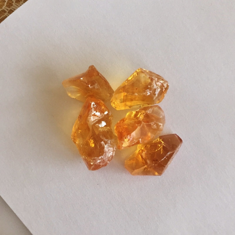 Old Stock! Crystal Point Citrine Facet Rough Brazil 128.31 Carats