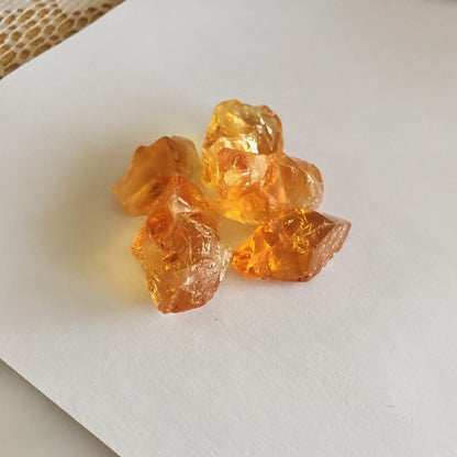 Old Stock! Crystal Point Citrine Facet Rough Brazil 128.31 Carats