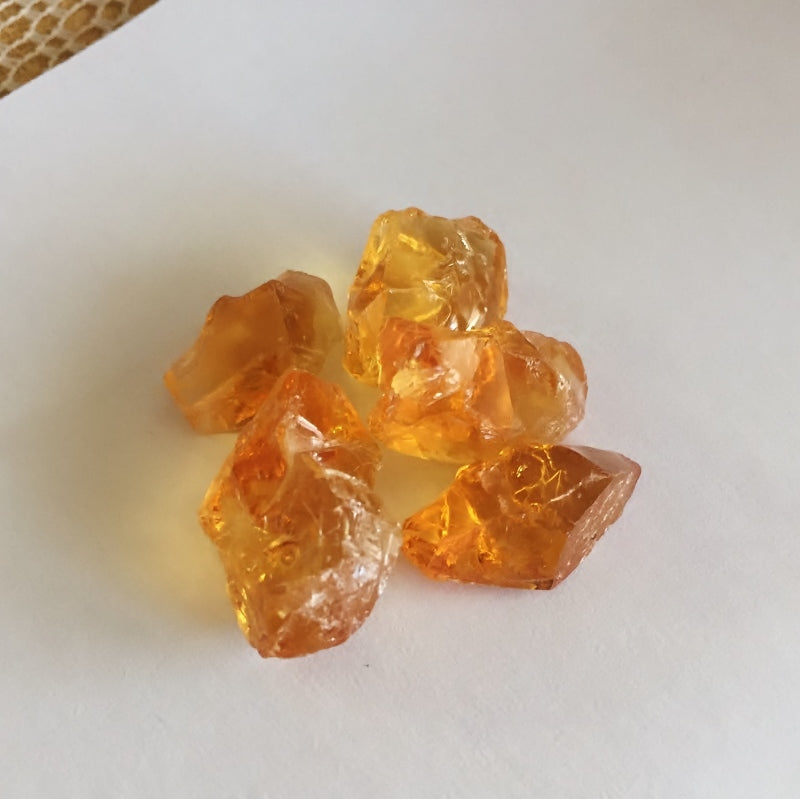 Old Stock! Crystal Point Citrine Facet Rough Brazil 128.31 Carats