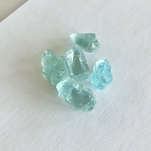 Nice Color! Aquamarine Facet Rough Nigeria 39.66 Carats