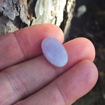 Lavender Type A Burmese Jadeite Cabochon 12.25 ct