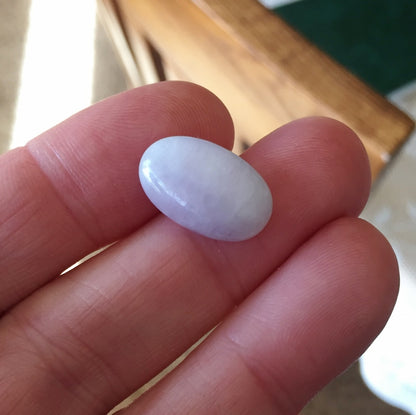 Lavender Type A Burmese Jadeite Cabochon 12.25 ct