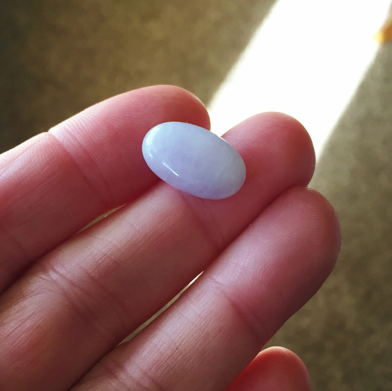 Lavender Type A Burmese Jadeite Cabochon 12.25 ct