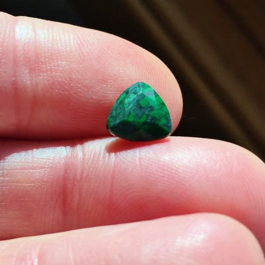 Faceted Natural Burmese Mawsitsit Jade 3.09 Carat