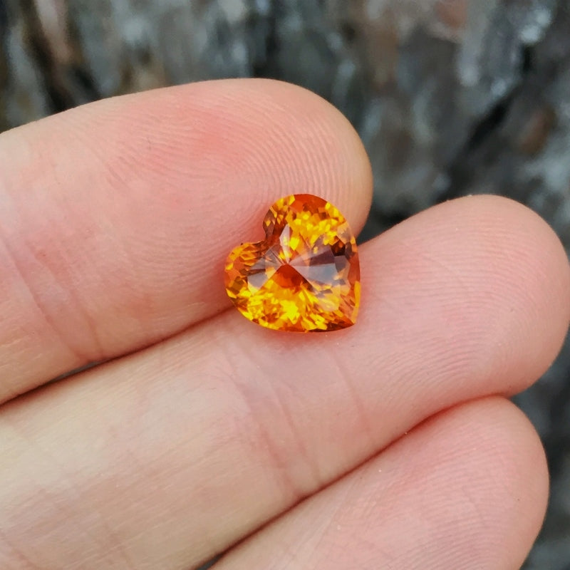 Top Cutting & Color! Gem Orange Citrine Brazil 3.30 Carats