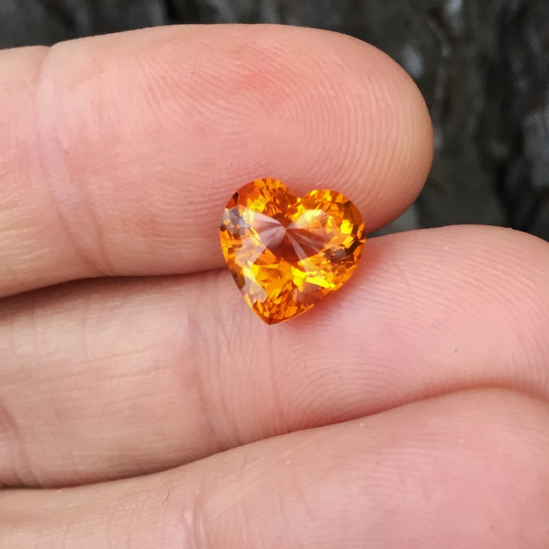 Top Cutting & Color! Gem Orange Citrine Brazil 3.30 Carats