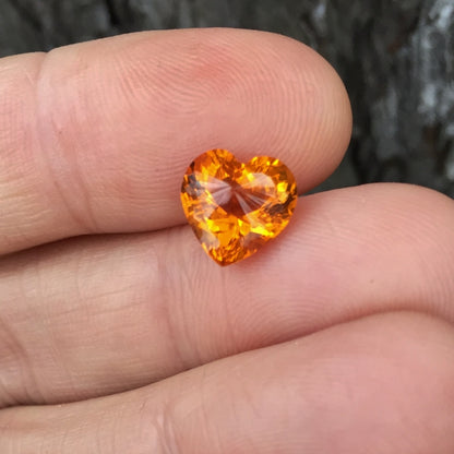 Top Cutting & Color! Gem Orange Citrine Brazil 3.30 Carats