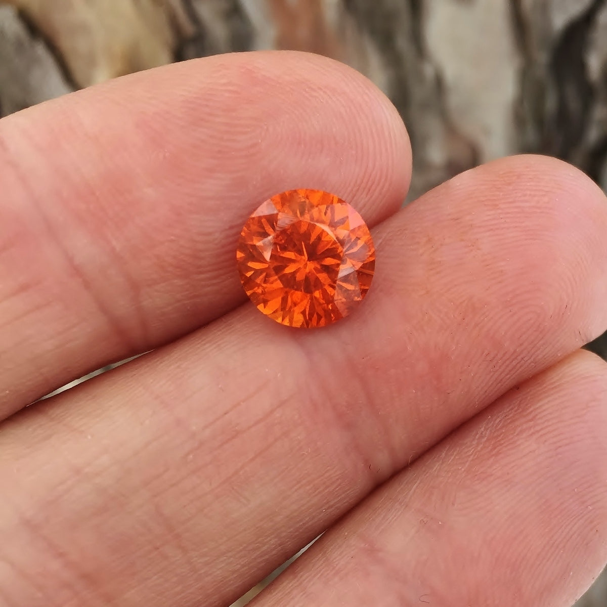 Natural Orange Mandarin Spessartite Garnet Nigeria 4.31ct