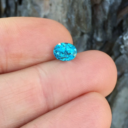 Brilliant! Natural Intense Blue Zircon Cambodia 2.71 ct