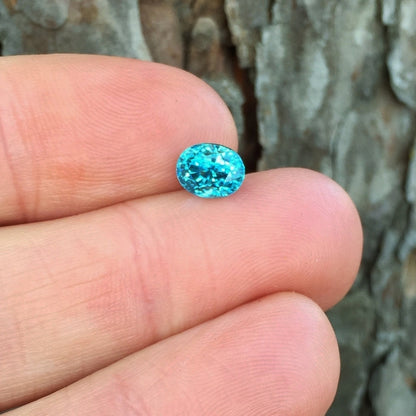 Brilliant! Natural Intense Blue Zircon Cambodia 2.71 ct