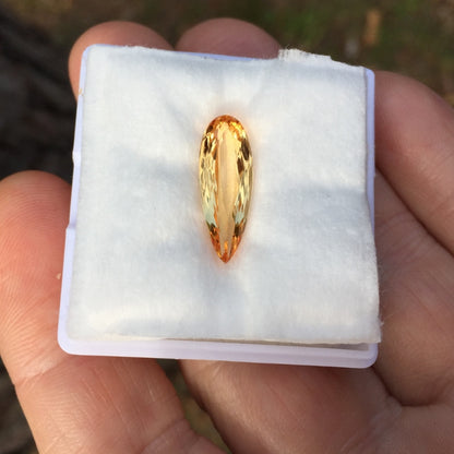 Natural Imperial Topaz From Ouro Preto Brazil 5.46 Carats