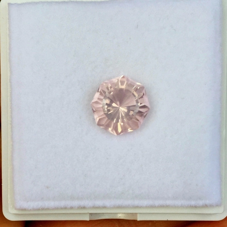 USA Cut Natural Rose Quartz Madagascar 3.24 Carats
