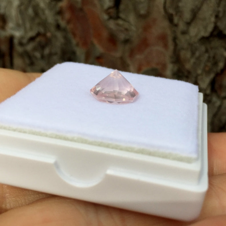 USA Cut Natural Rose Quartz Madagascar 3.24 Carats