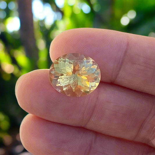 Brilliant Natural Citrine – 10.94 Carats of Liquid Gold